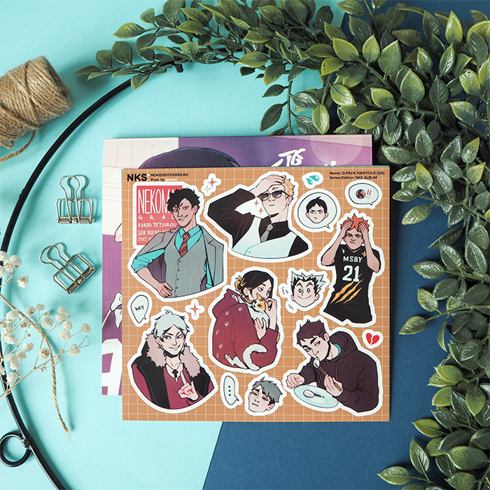Лист наклеек NKS 15*15 HAIKYUU 3