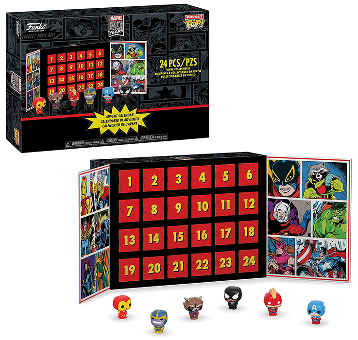 Funko Advent Calendar Marvel Pkt POP 24 42752