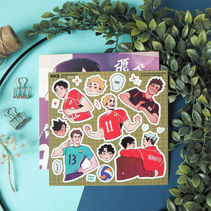Лист наклеек NKS 15*15 HAIKYUU 5