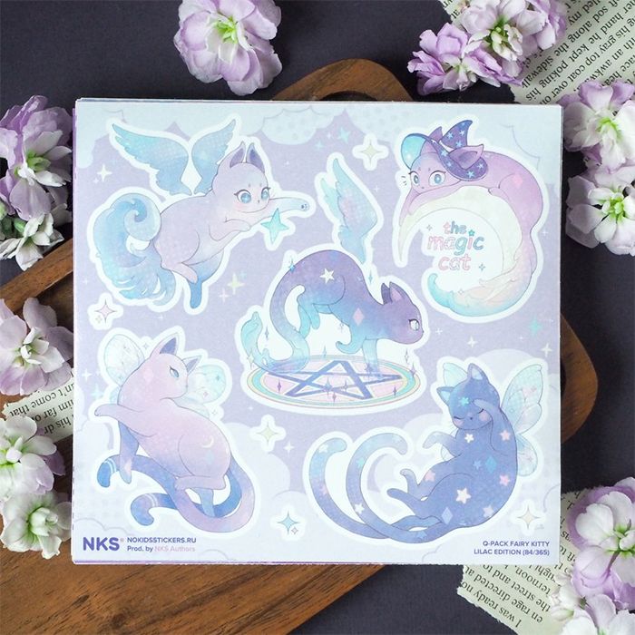 Лист наклеек NKS 15*15 FAIRY KITTY