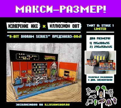 Акриловый коллаж 8BIT TMNTII LIMITED МАКСИ