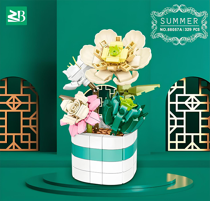 Конструктор Букет летних цветов (330 дет.)