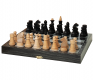 Шахматы обиходные деревянные «Объедовские» рисунок серебро «Классика» (290*145*40)