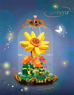 Конструктор JEA STAR «Африканское солнце из хризантем» свет