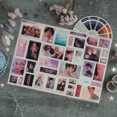 Лист наклеек NKS A4 K-POP '20