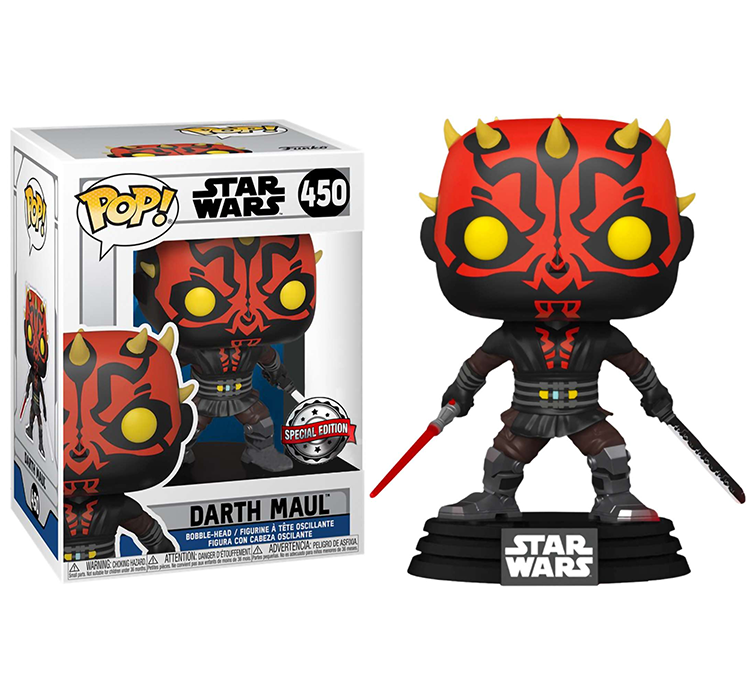 Фигурка Funko POP! Bobble Star Wars Clone Wars Darth Maul w/Saber (Exc) 56790