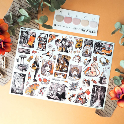 Лист наклеек NKS A4 NEKO