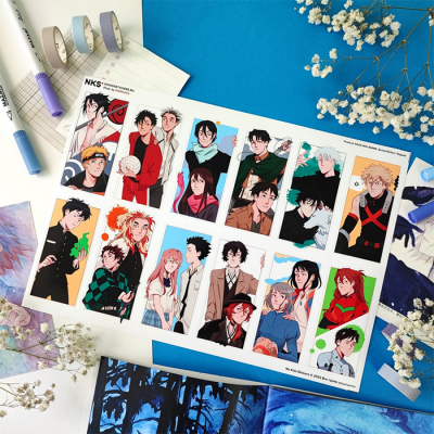 Лист наклеек NKS A4 MIX ANIME