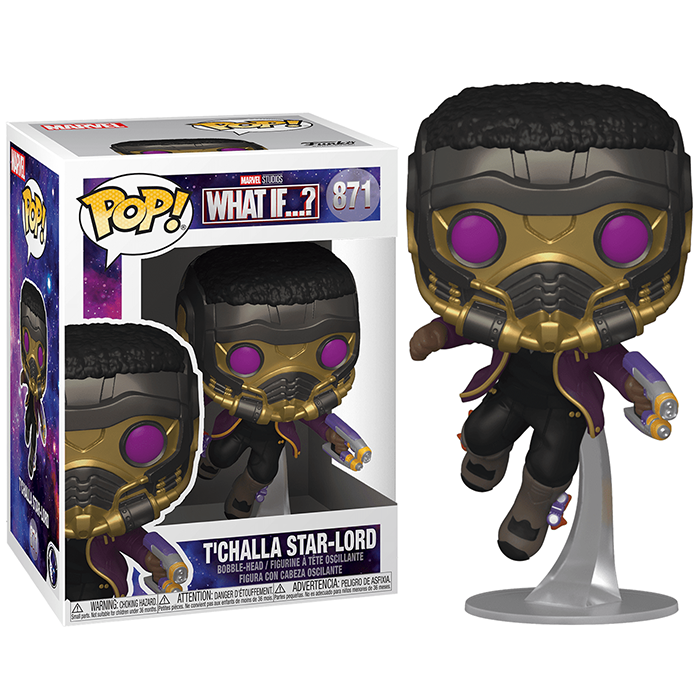 Фигурка Funko POP! Bobble Marvel What If T'Challa Star-Lord 55812 (56938)