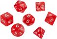 Набор кубиков Role Playing Dice Set - Ruby Red (7 шт, 16 мм)