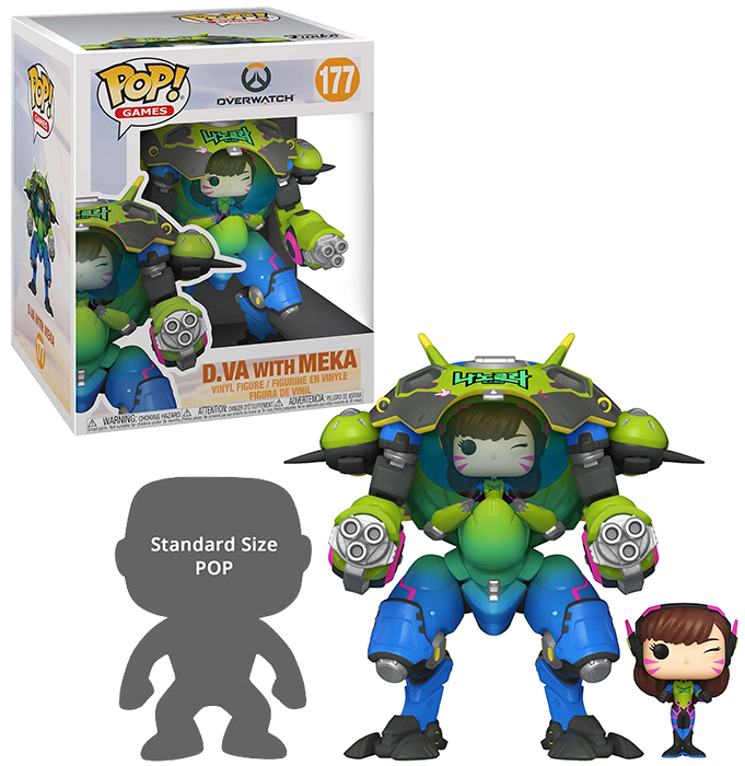 Фигурка Funko POP! Games Overwatch D.Va with Meka (MT) (Exc) 6" 57522