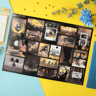 Лист наклеек NKS A4 CHERNOBYL