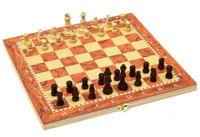 Настольная игра 3 в 1 «Монтел» (нарды, шашки, шахматы, 24х24 см)