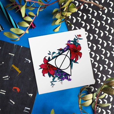 Татуировка временная NKS DEATHLY HALLOWS