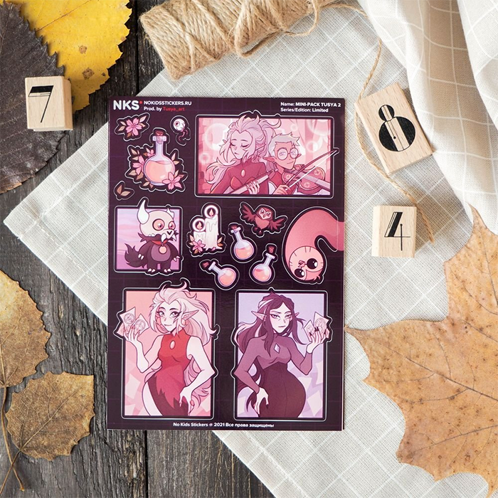Лист наклеек NKS A6 THE OWL HOUSE 2