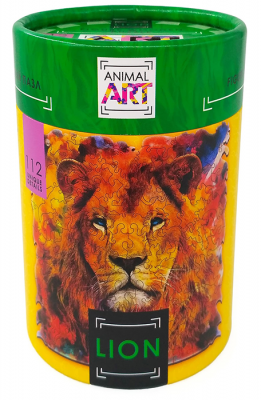 Деревянный пазл «Лев» (серия Animal art)