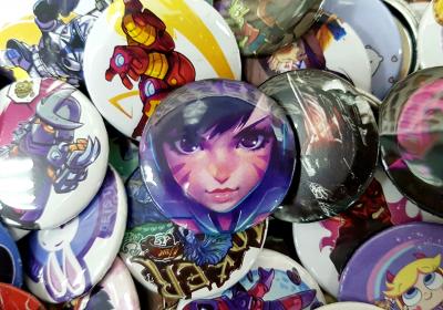 Значок круглый закатной 44мм (на заказ)