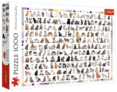 Пазл. 208 кошек. (1000 деталей. Trefl)