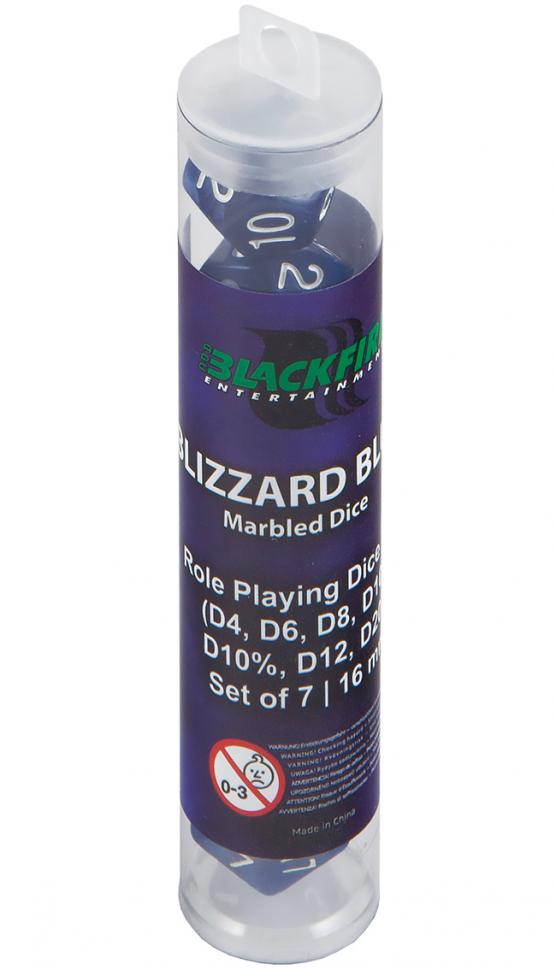 Набор кубиков Role Playing Dice Set - Blizzard Blue (7 шт, 16 мм)