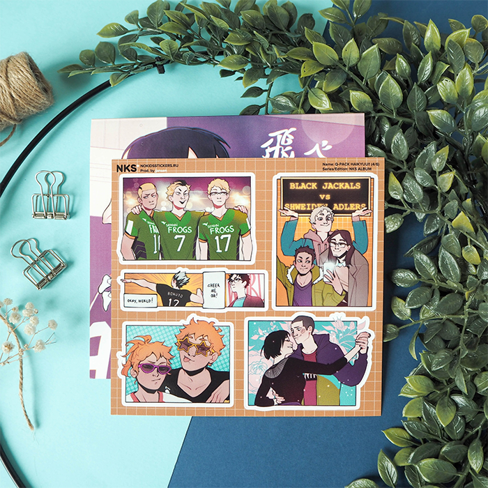 Лист наклеек NKS 15*15 HAIKYUU 4
