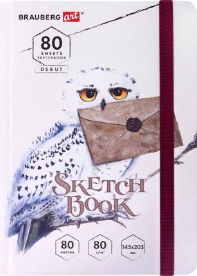Скетчбук BRAUBERG ART DEBUT "Хогвартс" А5
