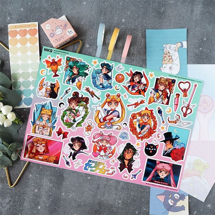 Лист наклеек NKS A4 SAILOR MOON '20