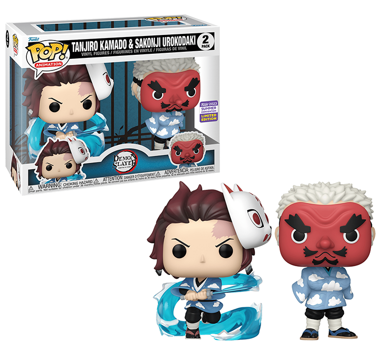 Фигурка Funko POP! Animation Demon Slayer Tanjiro Kamado & Sakonji Urokodaki SDCC23 (Exc) 2PK 70861