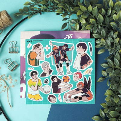 Лист наклеек NKS 15*15 HAIKYUU 1