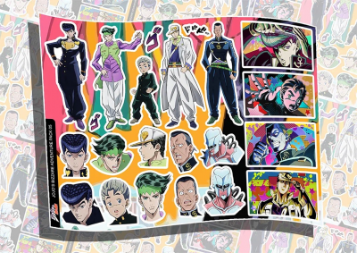 Лист наклеек DIMX А4 JOJO'S BIZZARE ADVENTURE 05