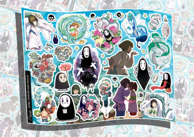Лист наклеек DIMX А4 GHIBLI PACK SPIRITED AWAY 01