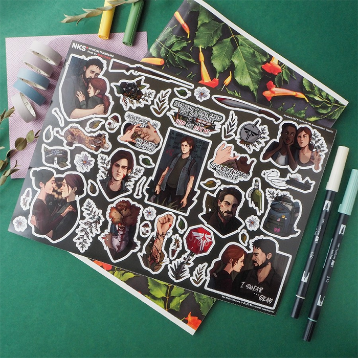Лист наклеек NKS A4 LAST OF US