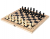 Шахматы, нарды, шашки деревянные 3 в 1 (поле 34 см) фигуры из пластика