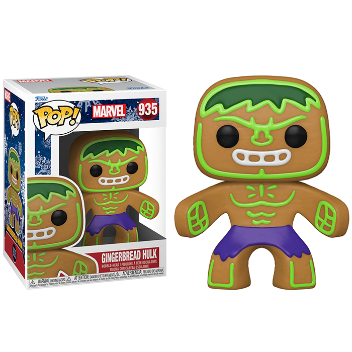 Funko POP Bobble Marvel Holiday Gingerbread Hulk 50660