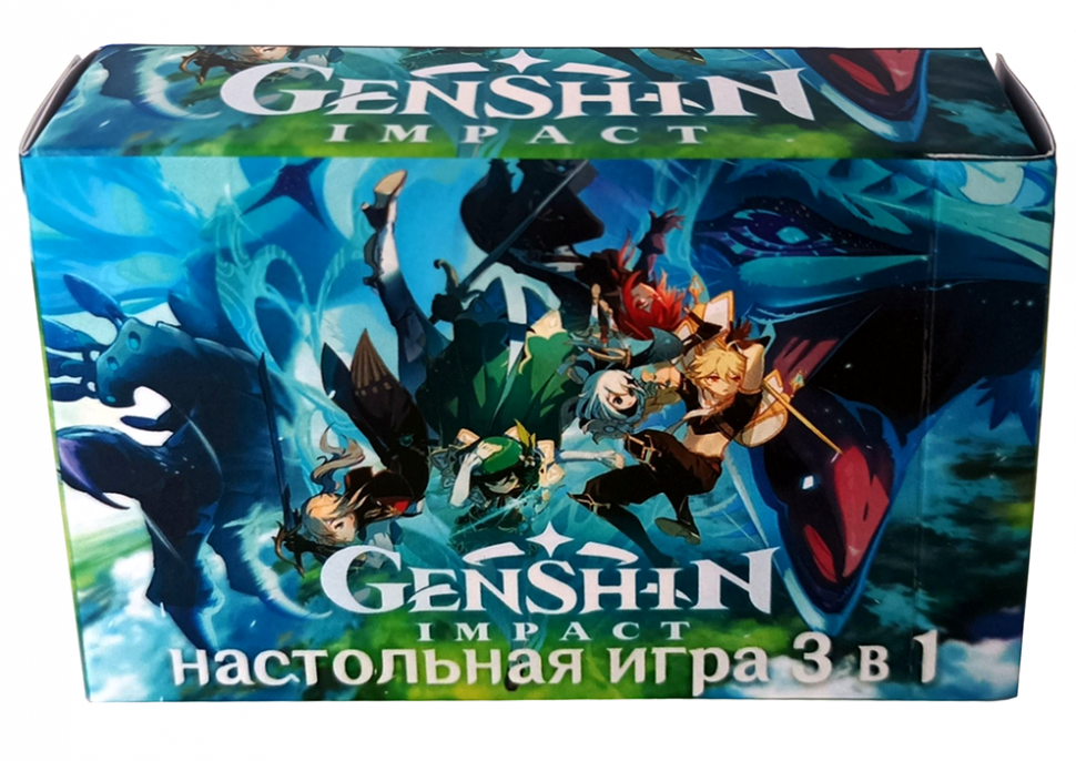 Genshin Impact. Настольная игра 3 в 1