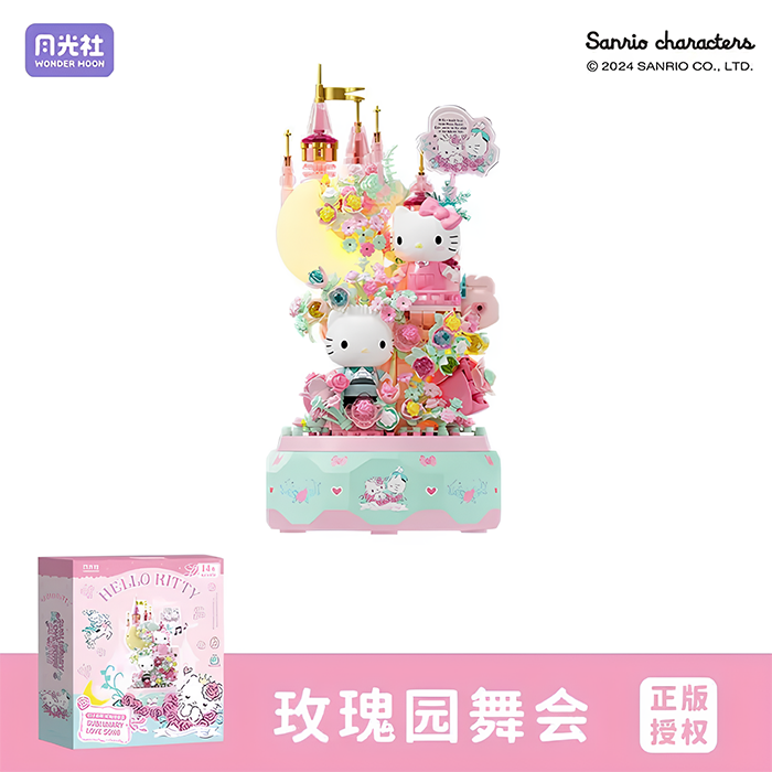 Конструктор SEMBO. Песни о любви под Луной-Танец в Розовом саду (25X9X30)