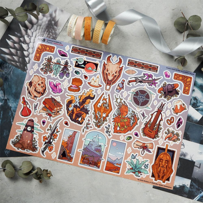 Лист наклеек NKS A4 SKYRIM