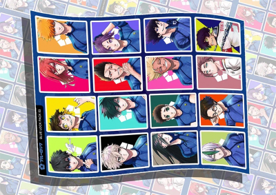 Лист наклеек DIMX А4 BLUE LOCK PACK 03