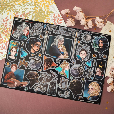 Лист наклеек NKS A4 WITCHER 2