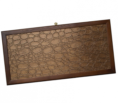 Нарды кожаные «Бронза» малые (Россия, дерево, 40х20х5 см)