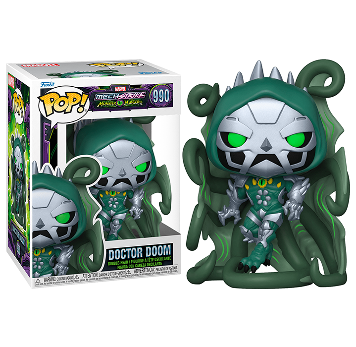 Фигурка Funko POP! Bobble Marvel Mech Strike Monster Hunters Dr. Doom (990) 61522