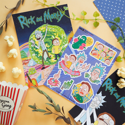 Лист наклеек NKS A6 RICK&MORTY