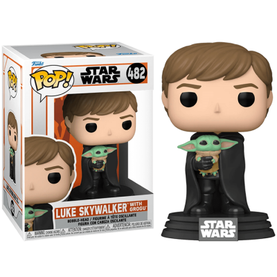 Фигурка Funko POP! Bobble Star Wars Mandalorian Luke Skywalker with Grogu 58290