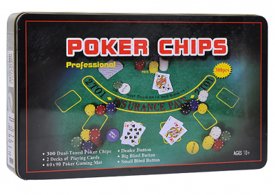 Набор для покера Holdem Light на 300 фишек без номинала