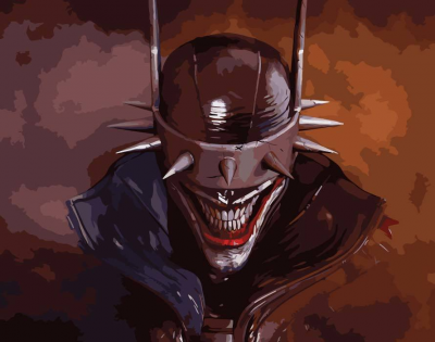 Картина по номерам на холсте Batman Who Laughs, 40см*50см