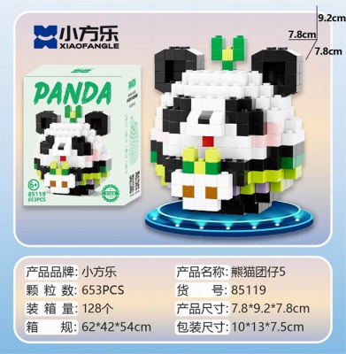 Конструктор Xiao Fang Le Tanlian «Панда» (653 дет. 10x13x7.5)